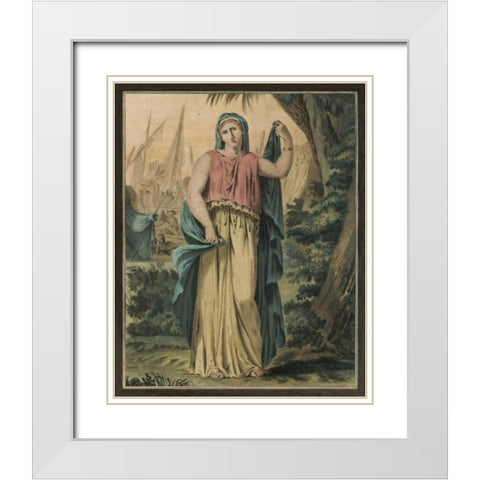 Theatrical Costumes IV White Modern Wood Framed Art Print with Double Matting by Chery, M.