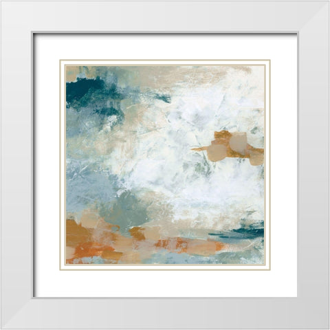 Lake Effect I White Modern Wood Framed Art Print with Double Matting by Vess, June Erica