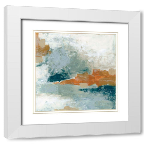 Lake Effect III White Modern Wood Framed Art Print with Double Matting by Vess, June Erica