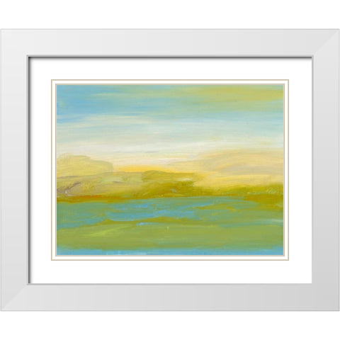 Ambient I White Modern Wood Framed Art Print with Double Matting by Gordon, Sharon