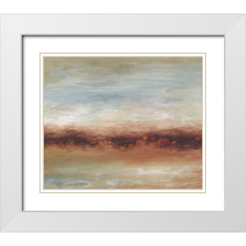 The Reef White Modern Wood Framed Art Print with Double Matting by Gordon, Sharon