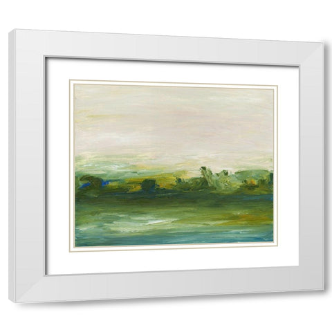 The Glen White Modern Wood Framed Art Print with Double Matting by Gordon, Sharon