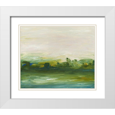 The Glen White Modern Wood Framed Art Print with Double Matting by Gordon, Sharon