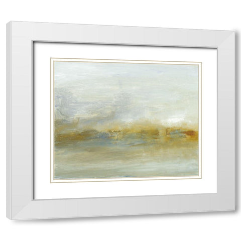 Morning Tide III White Modern Wood Framed Art Print with Double Matting by Gordon, Sharon