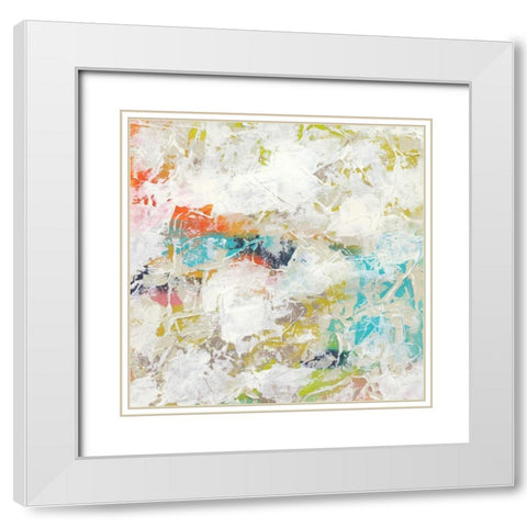 Frost I White Modern Wood Framed Art Print with Double Matting by Vess, June Erica