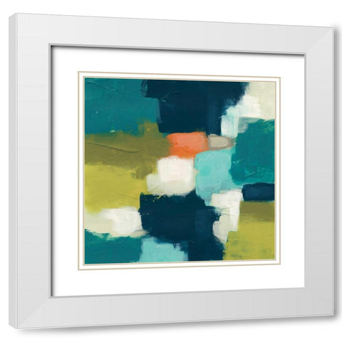 Interlude I White Modern Wood Framed Art Print with Double Matting by Vess, June Erica