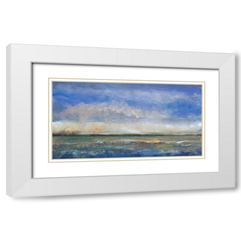 Ocean Spray II White Modern Wood Framed Art Print with Double Matting by OToole, Tim