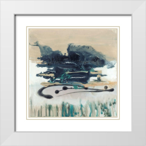 At Home I White Modern Wood Framed Art Print with Double Matting by Maleki, Ferdos