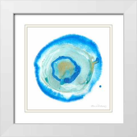 Nebulae I White Modern Wood Framed Art Print with Double Matting by Ludwig, Alicia