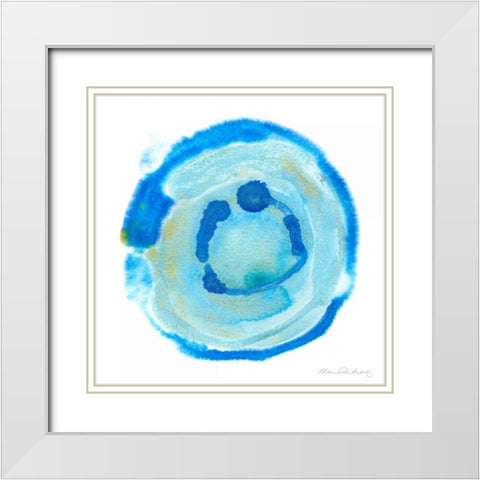 Nebulae III White Modern Wood Framed Art Print with Double Matting by Ludwig, Alicia