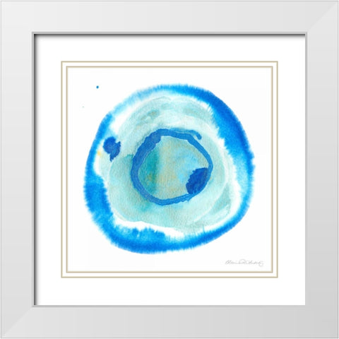 Nebulae IV White Modern Wood Framed Art Print with Double Matting by Ludwig, Alicia