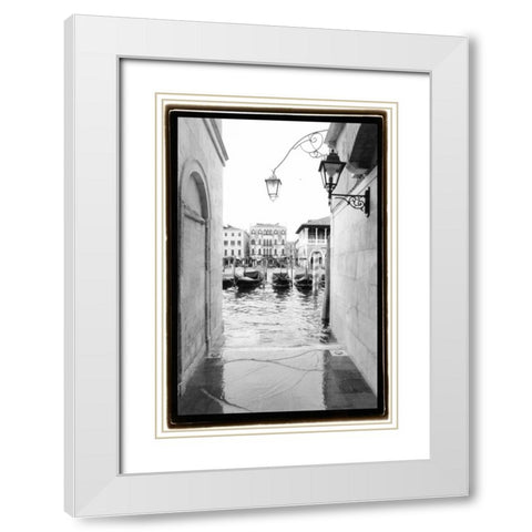 Glimpses-Grand Canal Venice III White Modern Wood Framed Art Print with Double Matting by DeNardo, Laura