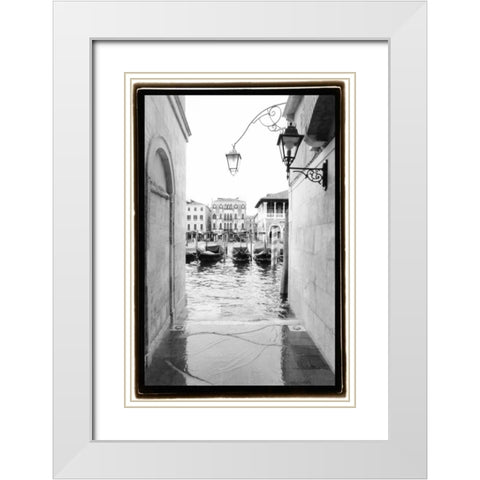 Glimpses Grand Canal Venice III White Modern Wood Framed Art Print with Double Matting by DeNardo, Laura