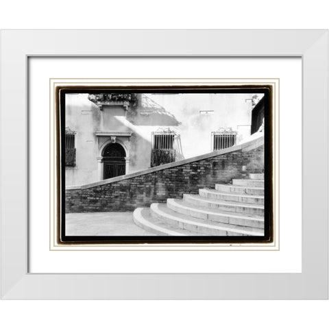 Hidden Passages Venice III White Modern Wood Framed Art Print with Double Matting by DeNardo, Laura