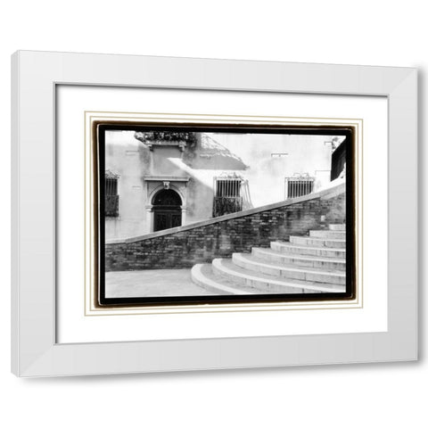 Hidden Passages Venice III White Modern Wood Framed Art Print with Double Matting by DeNardo, Laura