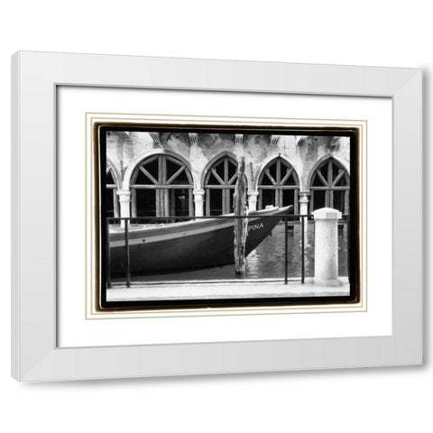 Hidden Passages Venice IX White Modern Wood Framed Art Print with Double Matting by DeNardo, Laura