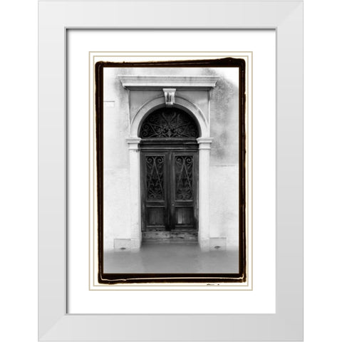 Venetian Doorways I White Modern Wood Framed Art Print with Double Matting by DeNardo, Laura