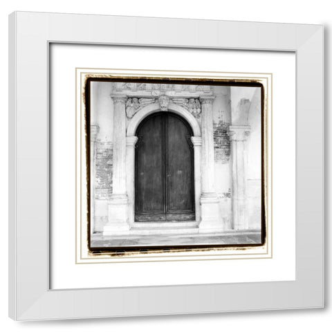 Venetian Doorways II White Modern Wood Framed Art Print with Double Matting by DeNardo, Laura