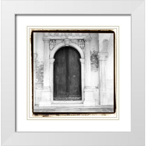 Venetian Doorways II White Modern Wood Framed Art Print with Double Matting by DeNardo, Laura