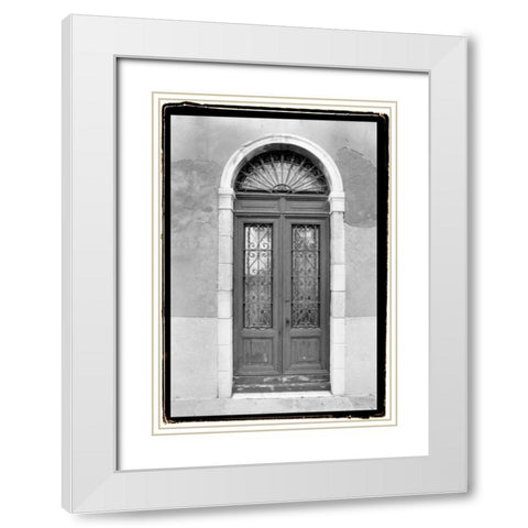 Venetian Doorways III White Modern Wood Framed Art Print with Double Matting by DeNardo, Laura