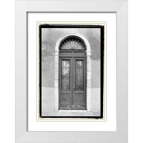 Venetian Doorways III White Modern Wood Framed Art Print with Double Matting by DeNardo, Laura