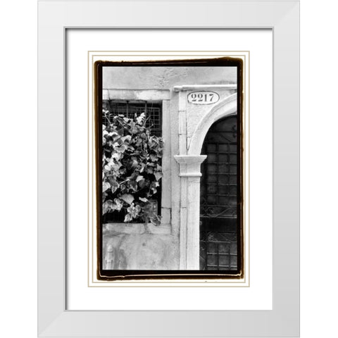 Venetian Doorways IV White Modern Wood Framed Art Print with Double Matting by DeNardo, Laura