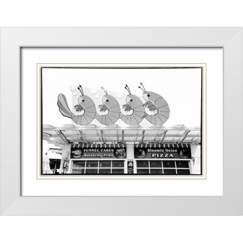 For Your Amusement III White Modern Wood Framed Art Print with Double Matting by DeNardo, Laura
