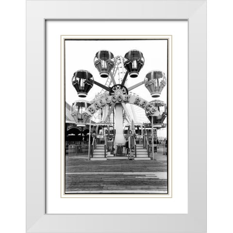 For Your Amusement IV White Modern Wood Framed Art Print with Double Matting by DeNardo, Laura