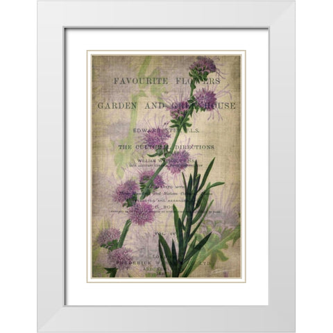 Favorite Flowers I White Modern Wood Framed Art Print with Double Matting by Butler, John