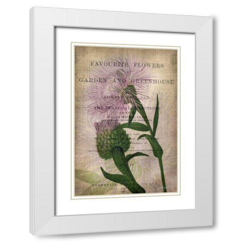 Favorite Flowers II White Modern Wood Framed Art Print with Double Matting by Butler, John