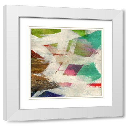 Ranier II White Modern Wood Framed Art Print with Double Matting by Butler, John