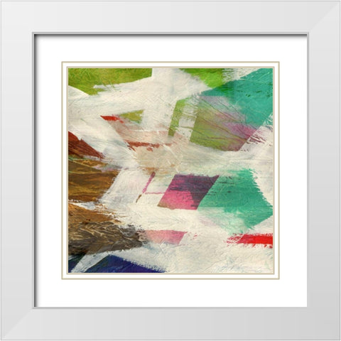 Ranier II White Modern Wood Framed Art Print with Double Matting by Butler, John