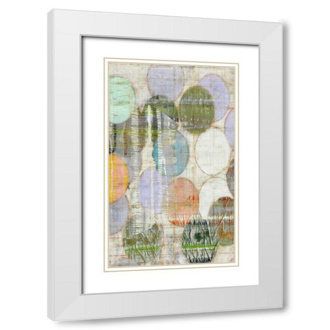 Ovation II White Modern Wood Framed Art Print with Double Matting by Butler, John