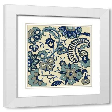 Cornelia Chintz II White Modern Wood Framed Art Print with Double Matting by Zarris, Chariklia