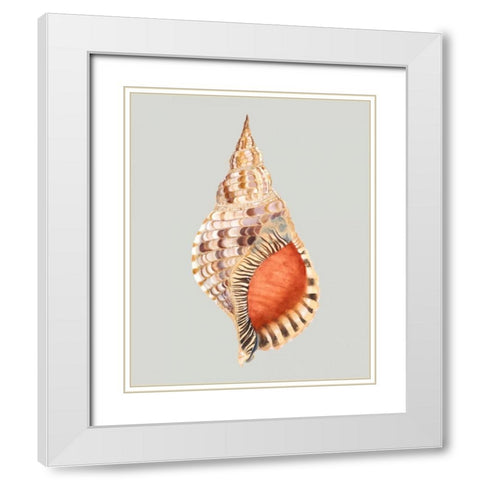 Giant Triton White Modern Wood Framed Art Print with Double Matting by Willett, Michael