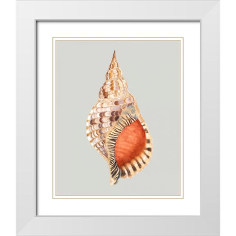 Giant Triton White Modern Wood Framed Art Print with Double Matting by Willett, Michael