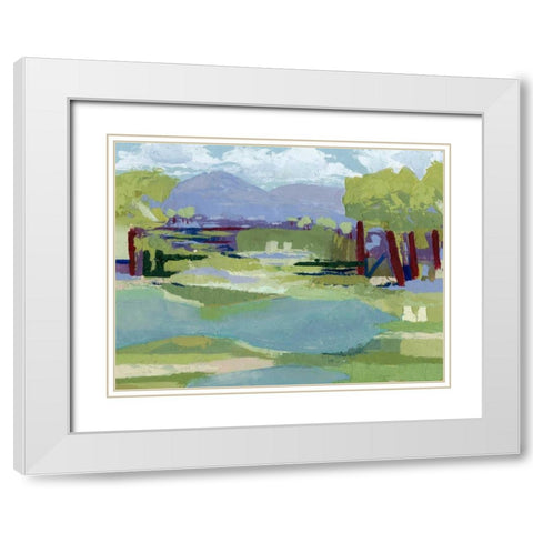 Pastel Marsh II White Modern Wood Framed Art Print with Double Matting by Popp, Grace