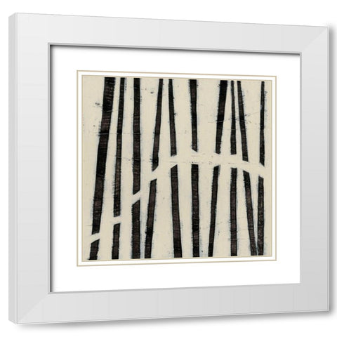Hieroglyph I White Modern Wood Framed Art Print with Double Matting by Vess, June Erica
