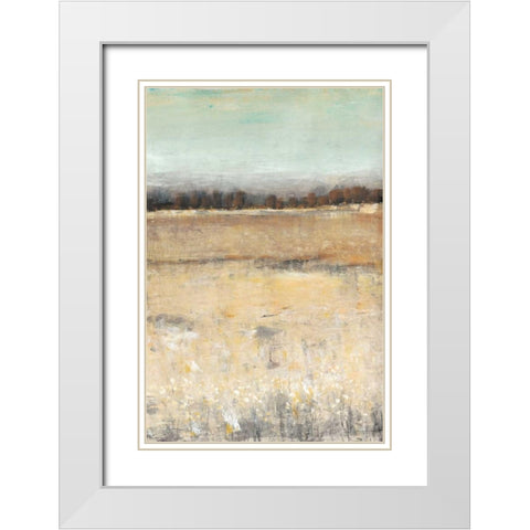 Harvest Day I White Modern Wood Framed Art Print with Double Matting by OToole, Tim