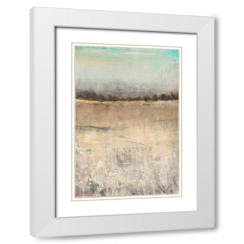 Harvest Day II White Modern Wood Framed Art Print with Double Matting by OToole, Tim