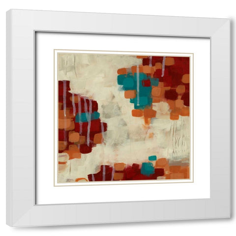 Interject II White Modern Wood Framed Art Print with Double Matting by Vess, June Erica