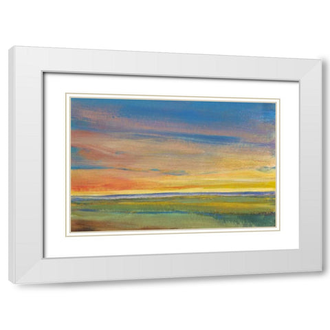 Fading Light I White Modern Wood Framed Art Print with Double Matting by OToole, Tim