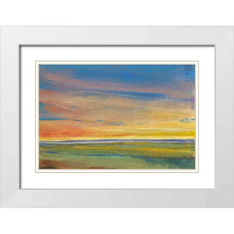 Fading Light I White Modern Wood Framed Art Print with Double Matting by OToole, Tim