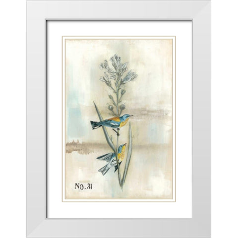 After Flight I White Modern Wood Framed Art Print with Double Matting by McCavitt, Naomi