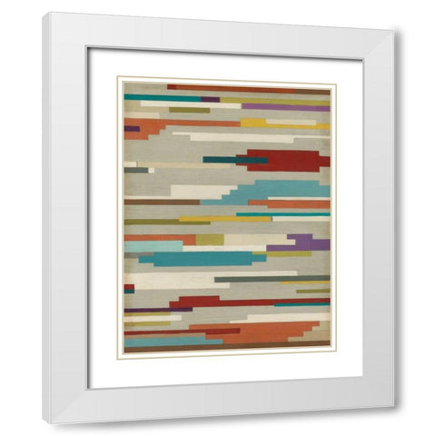 Southwest Signals I White Modern Wood Framed Art Print with Double Matting by Vess, June Erica