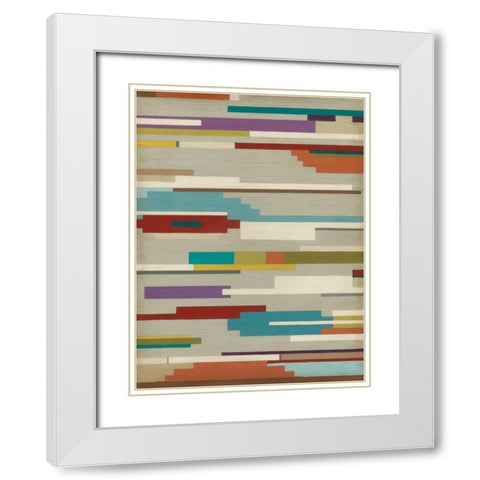 Southwest Signals II White Modern Wood Framed Art Print with Double Matting by Vess, June Erica