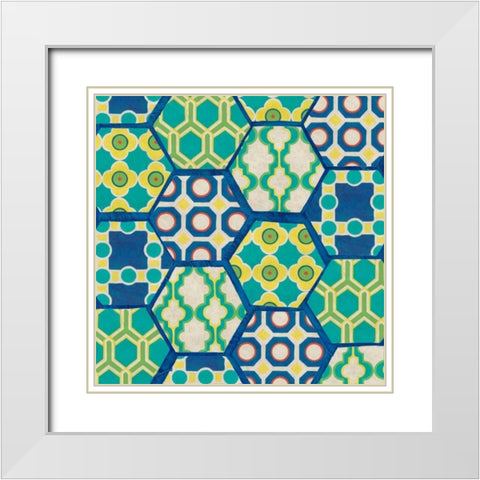 Painted Tortoise II White Modern Wood Framed Art Print with Double Matting by Zarris, Chariklia