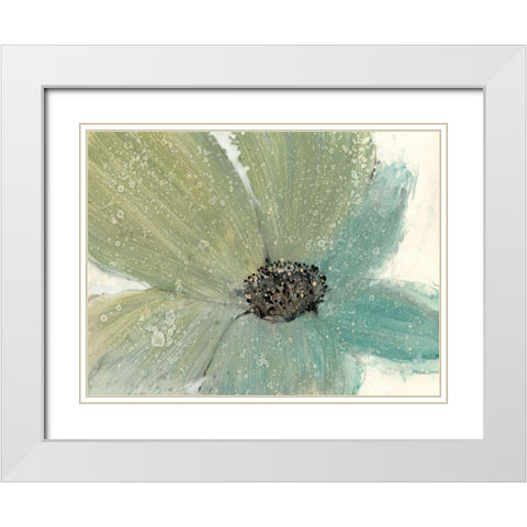 Floral Spirit I White Modern Wood Framed Art Print with Double Matting by OToole, Tim