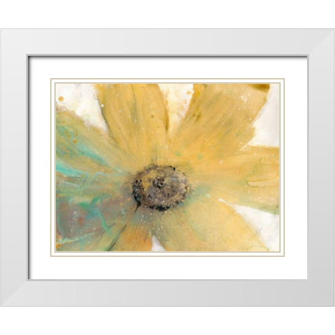 Floral Spirit II White Modern Wood Framed Art Print with Double Matting by OToole, Tim