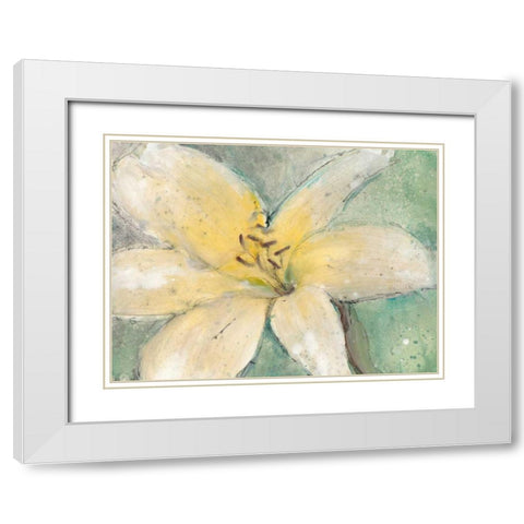 Floral Spirit III White Modern Wood Framed Art Print with Double Matting by OToole, Tim